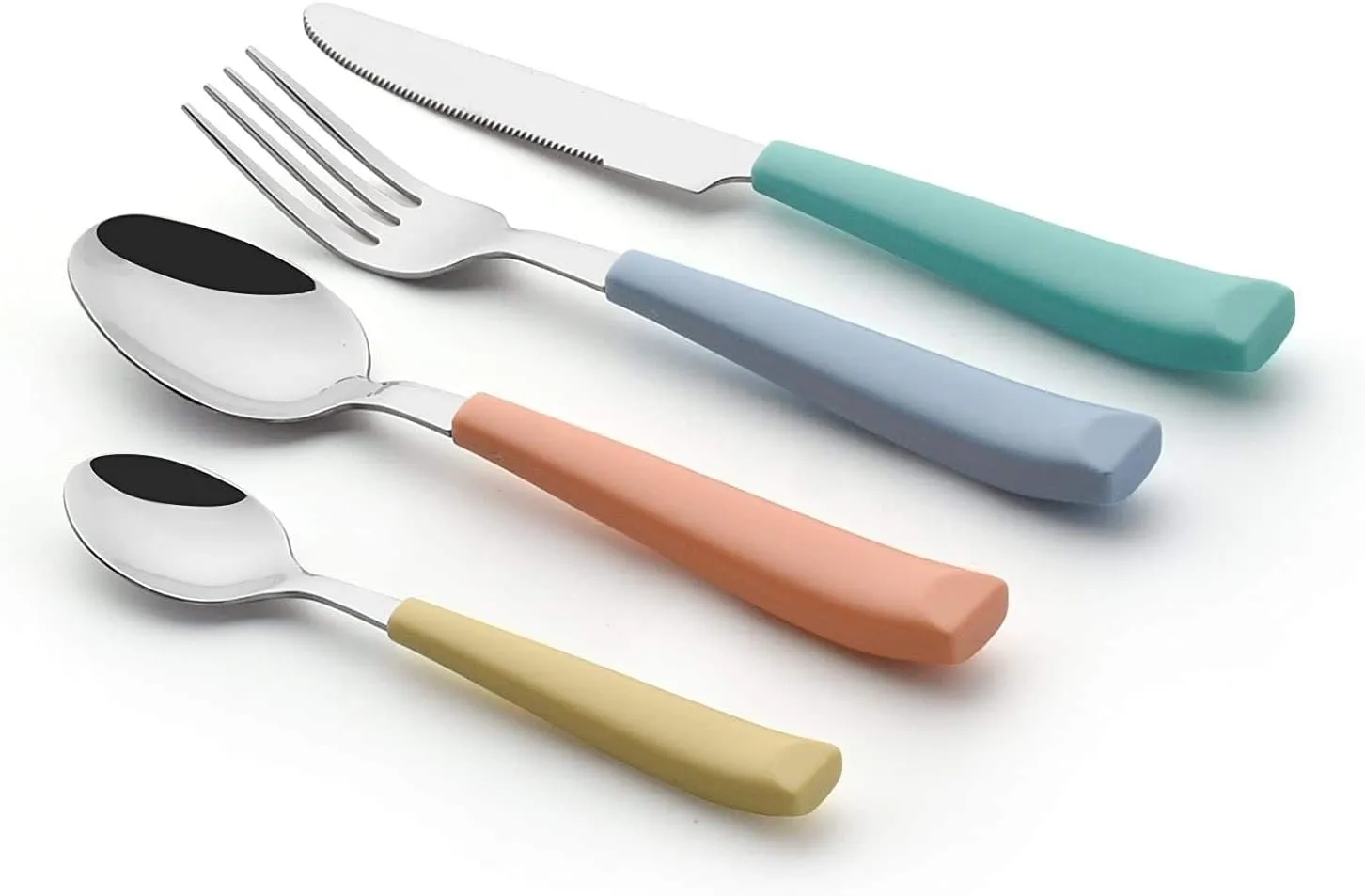 ANNOVA Silverware Set Stainless Steel Cutlery Color Handle Flatware (Mix Color)