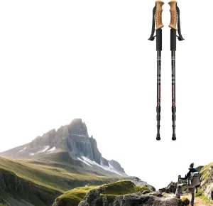 Anti-Slip Handle Adjustable Walking Cane for Travel Hiking Climbing Senior Men Women