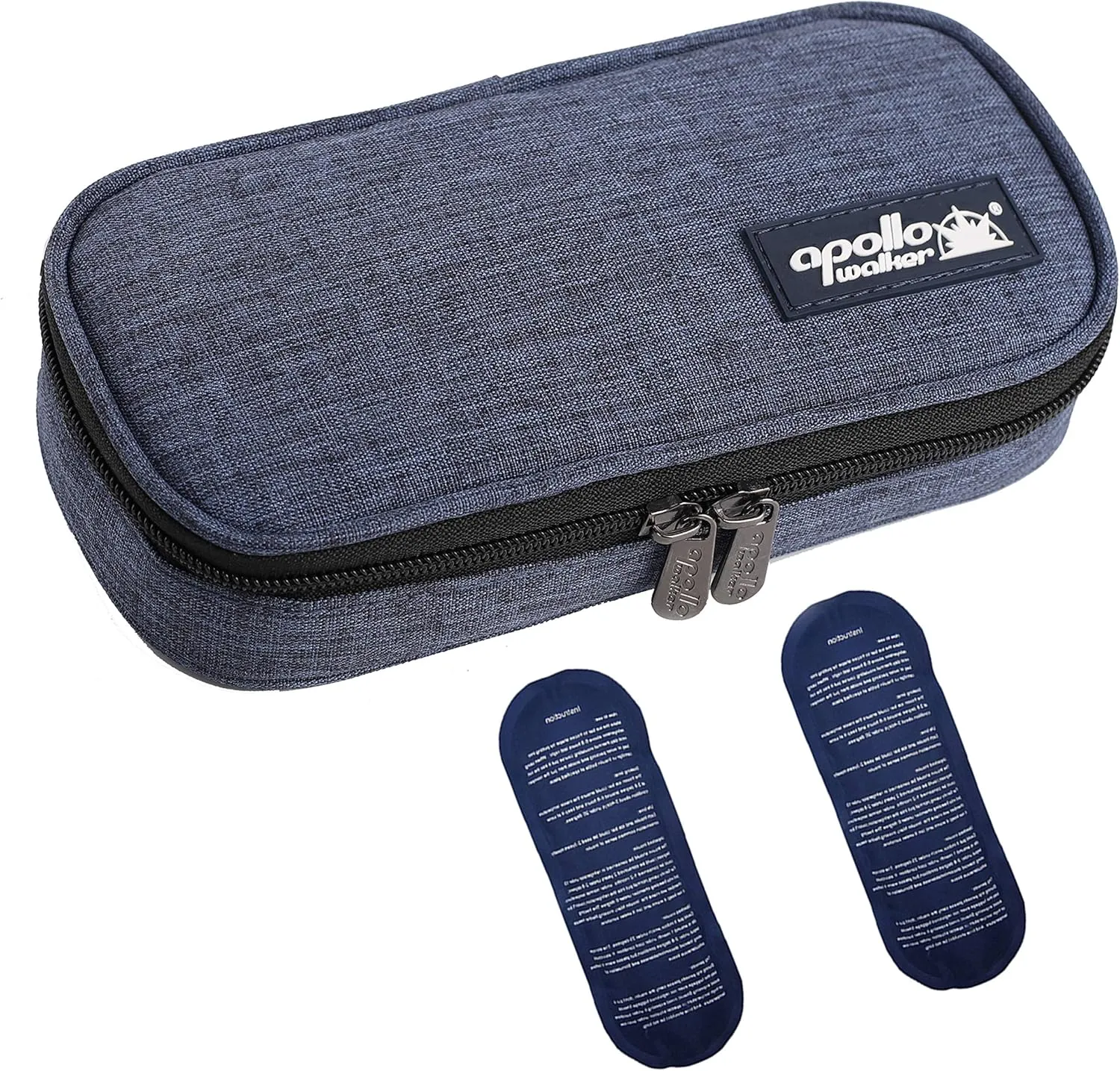 apollo walker Insulin Cooler Travel Case Diabetic Medication Cooler with Ice Packs and Insulation Liner