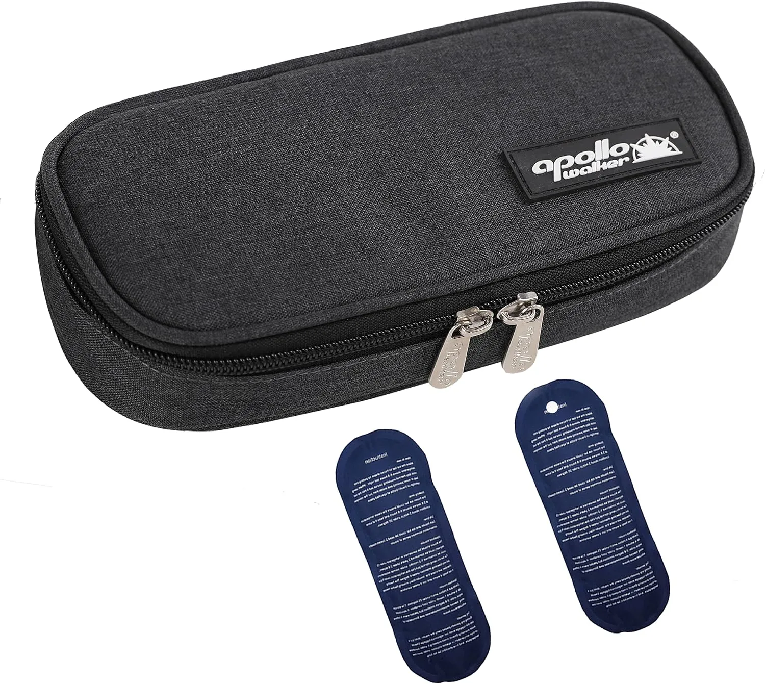 apollo walker Insulin Cooler Travel Case Diabetic Medication Cooler with Ice Packs and Insulation Liner