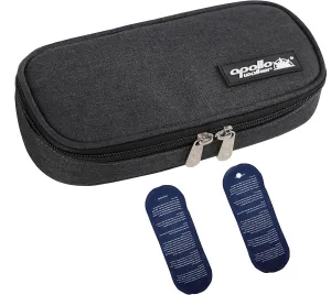 apollo walker Insulin Cooler Travel Case Diabetic Medication Cooler with Ice Packs and Insulation Liner