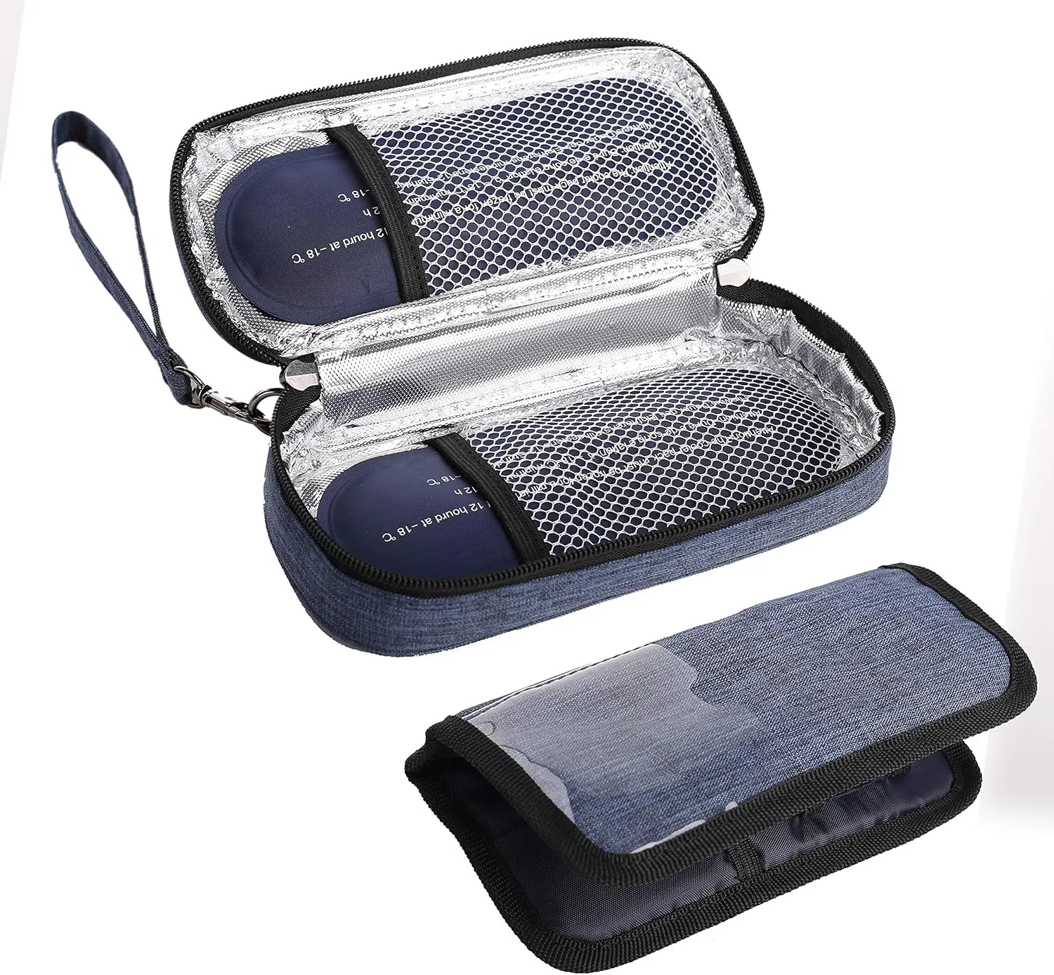 apollo walker Insulin Cooler Travel Case Diabetic Medication Cooler with Ice Packs and Insulation Liner