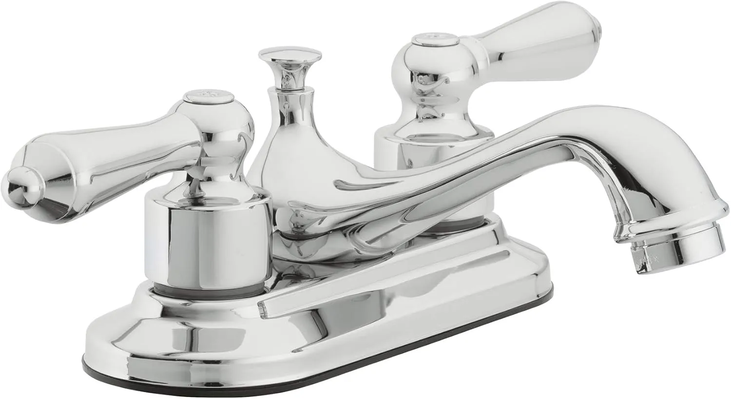 Aqua Vista 15-B42WTSP-CP-AV Bathroom Sink Faucet, Watersense Certified, Polished Chrome Two Handle
