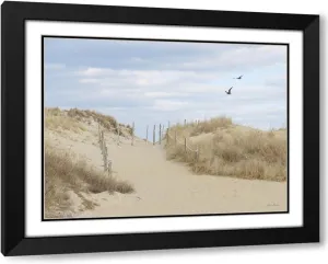ArtDirect Fenwick Island 24x19 Black Modern Wood Framed with Double Matting Museum Art Print by Deiter, Lori