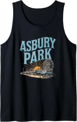 Asbury Park New Jersey NJ Vintage - Beach Amusement Tank Top