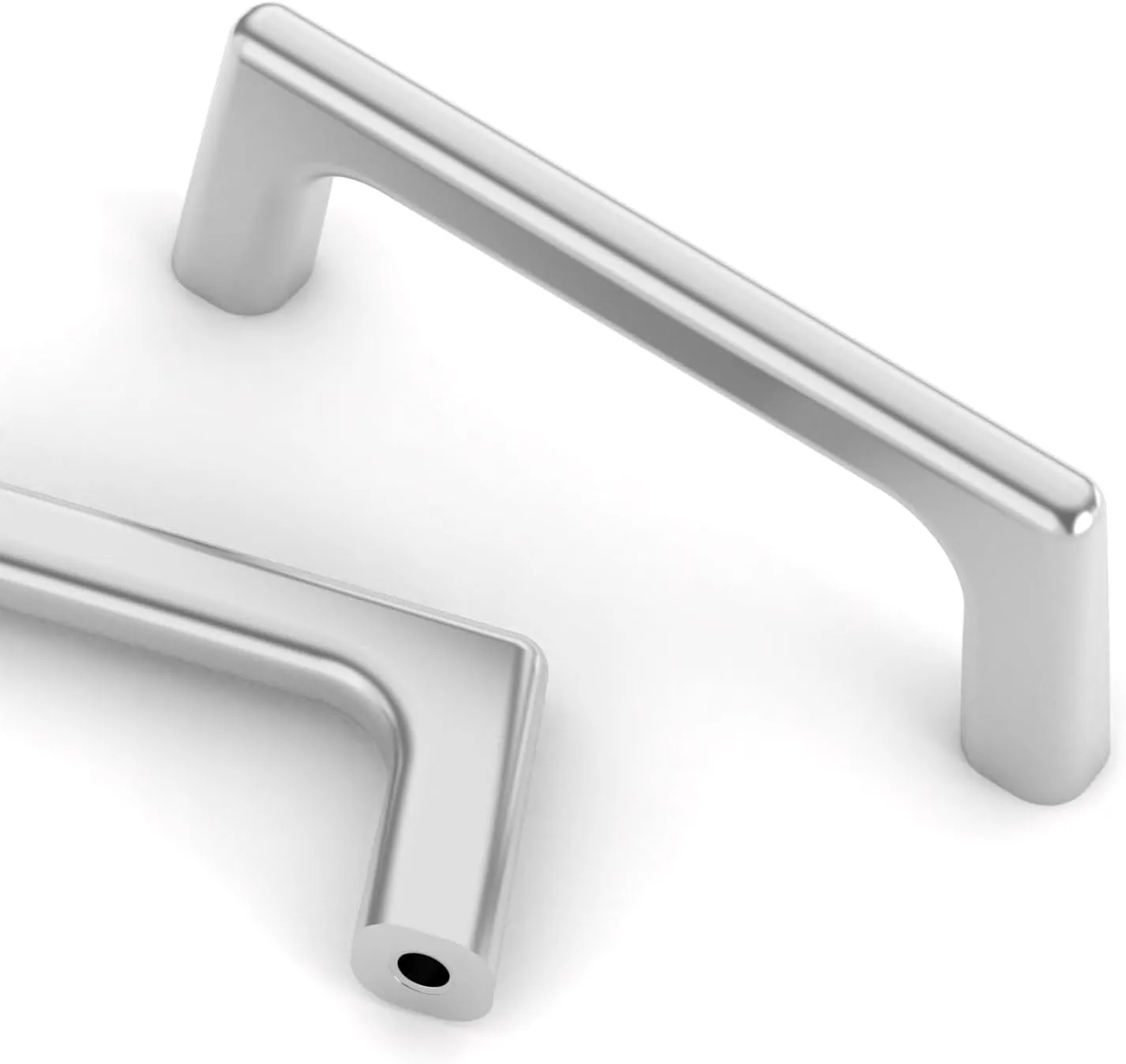 Asidrama 10 Pack 3 Inch(76mm) Polished Chrome Cabinet Pulls Cabinet Handles Cupboard Handles Kitchen Cabinet Hardware for Cupboard Drawer Pulls