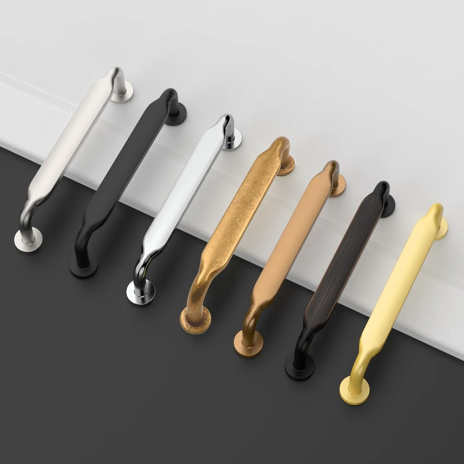 Asidrama 10 Pack 5 Inch(128mm) Polished Chrome Kitchen Cabinet Handles, Cabinet Pulls Kitchen Cabinet Hardware for Cupboard Drawer Pulls