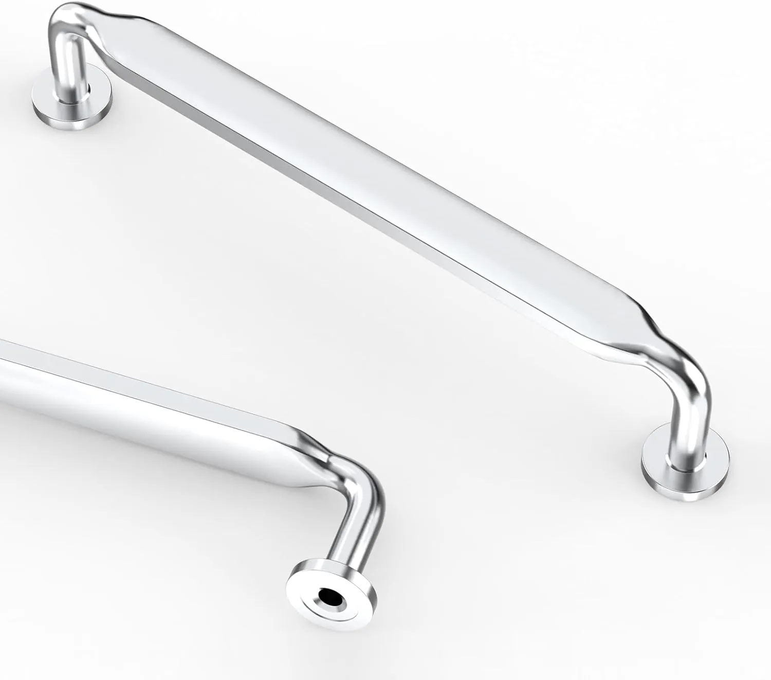 Asidrama 10 Pack 5 Inch(128mm) Polished Chrome Kitchen Cabinet Handles, Cabinet Pulls Kitchen Cabinet Hardware for Cupboard Drawer Pulls