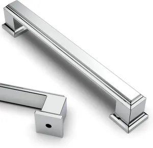 Asidrama 10 Pack 5 Inch(128mm) Polished Chrome Kitchen Cabinet Handles Cabinet Pulls Kitchen Cabinet Hardware for Cupboard Drawer Pulls