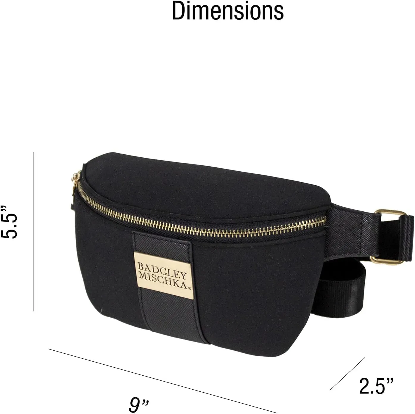 BADGLEY MISCHKA Sage Scuba and Vegan Leather Belt Bag | Fanny Pack | Sling (Burgundy)