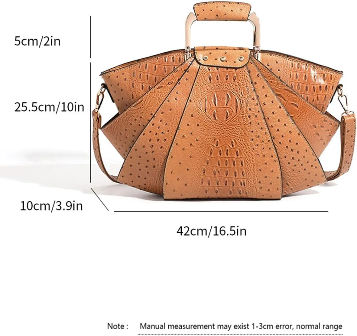 Bag Woman Large Capacity Leather Purse Fashion Designer Metal Top Handle Handbags Women Crossbody Large Bags for Women Tote