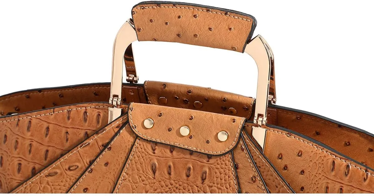 Bag Woman Large Capacity Leather Purse Fashion Designer Metal Top Handle Handbags Women Crossbody Large Bags for Women Tote