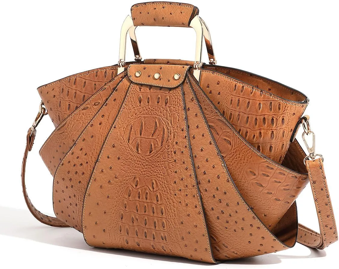 Bag Woman Large Capacity Leather Purse Fashion Designer Metal Top Handle Handbags Women Crossbody Large Bags for Women Tote