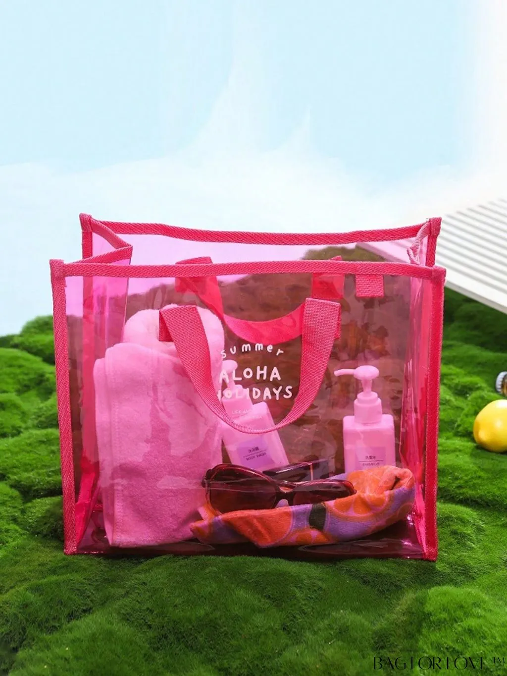 BagForLove - Elegant and Versatile Transparent Handbag: Lightweight Travel Essential, No Pendant