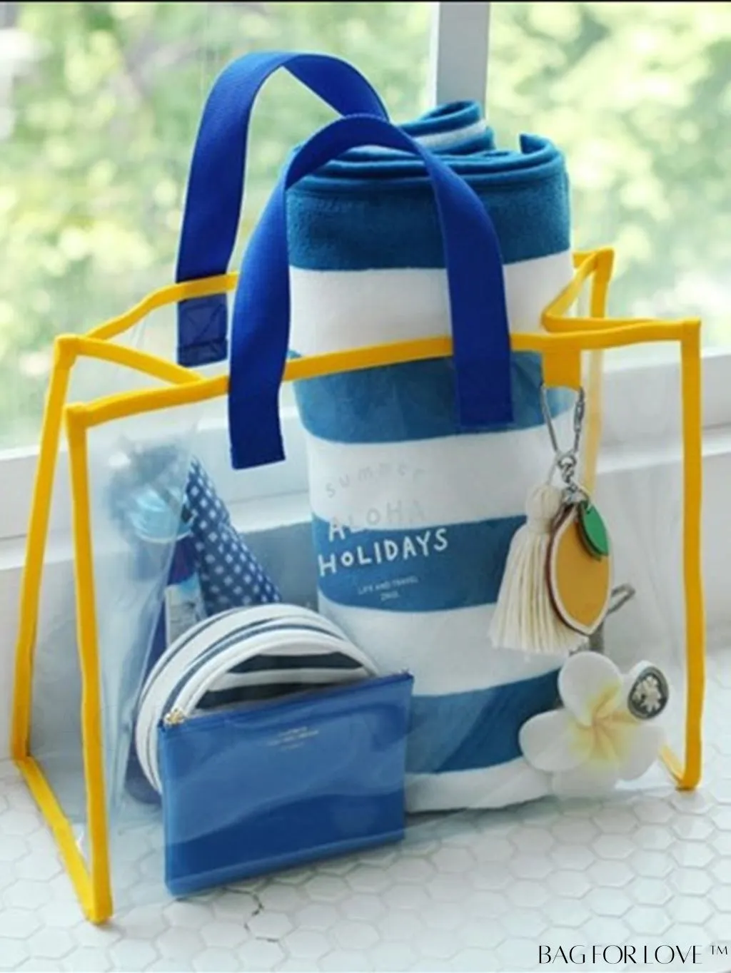 BagForLove - Elegant and Versatile Transparent Handbag: Lightweight Travel Essential, No Pendant