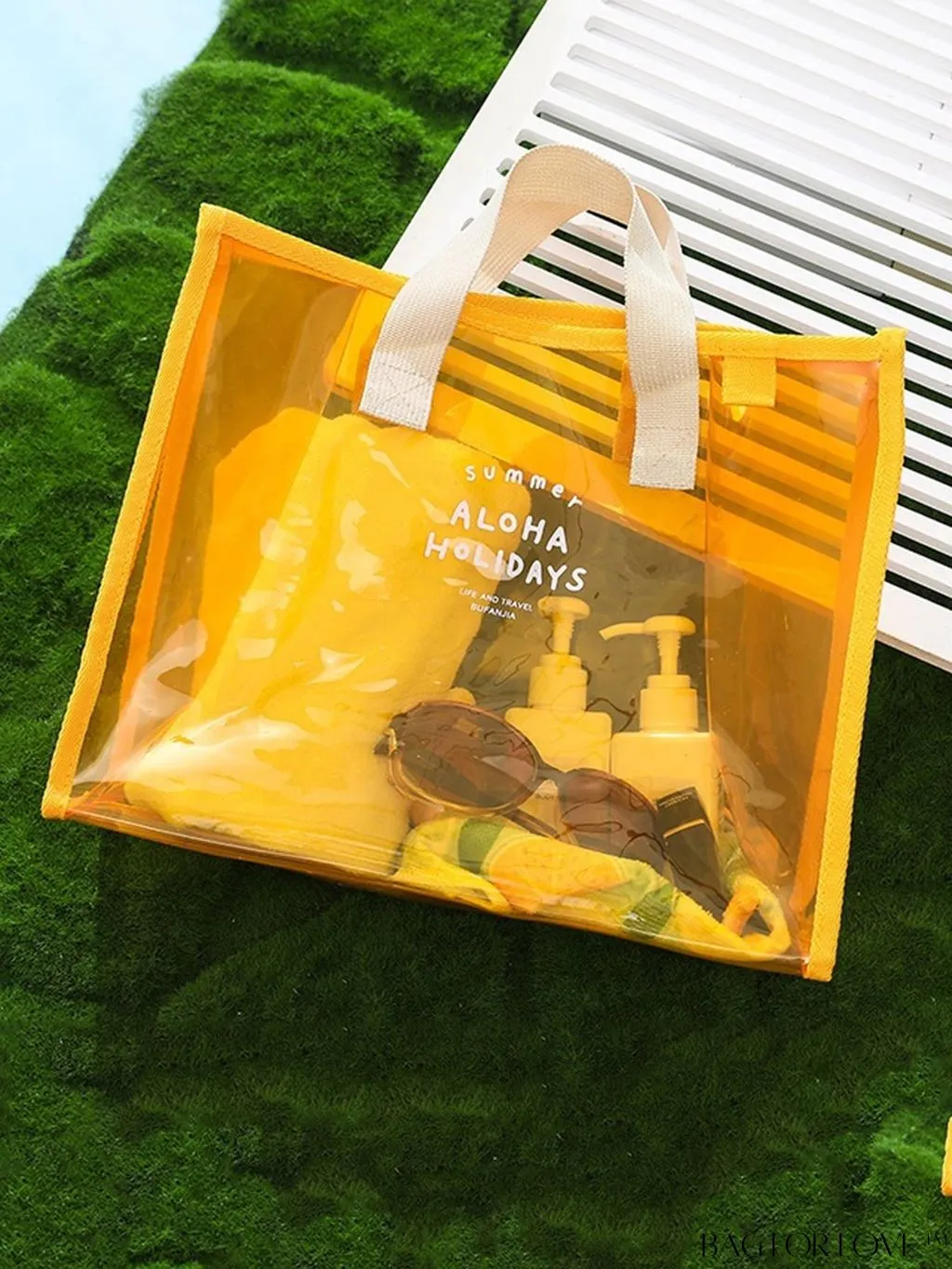 BagForLove - Elegant and Versatile Transparent Handbag: Lightweight Travel Essential, No Pendant