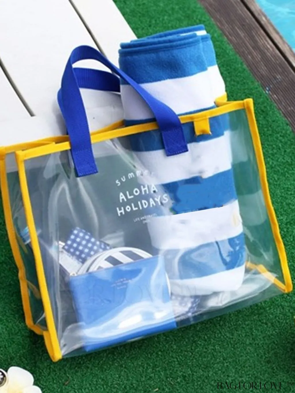 BagForLove - Elegant and Versatile Transparent Handbag: Lightweight Travel Essential, No Pendant