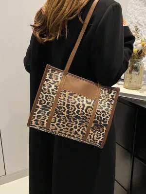 BagForLove - High-Quality Fashion Statement Spacious Leopard Print Handbag