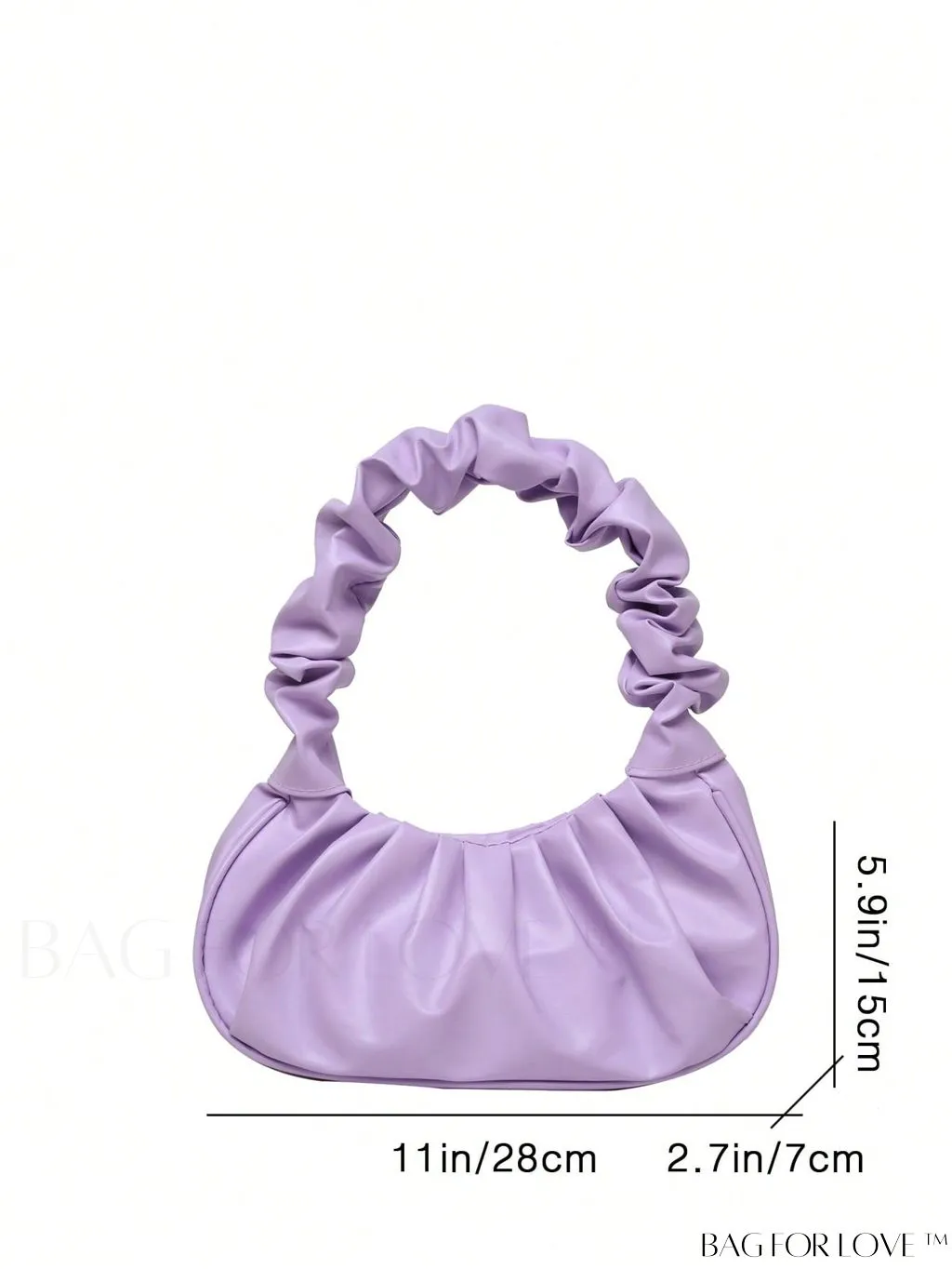 BagForLove - Minimalist Ruched Bag - Medium Size