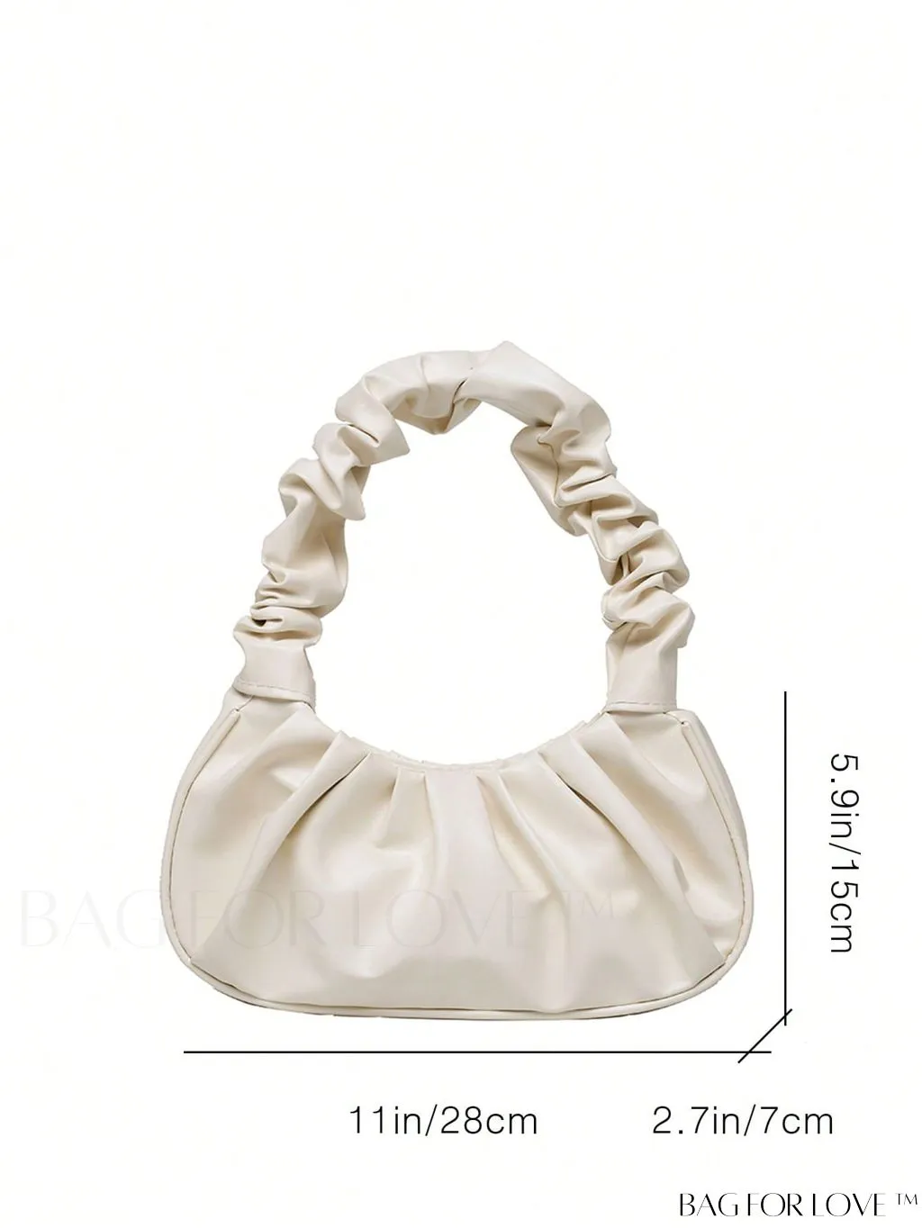 BagForLove - Minimalist Ruched Bag - Medium Size