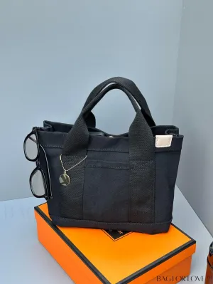 BagForLove - Versatile Double-Handled Shopper Bag with Stylish Patch Decor