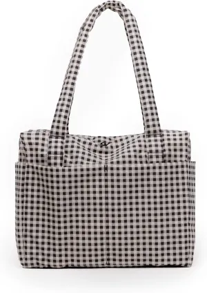 BAGGU Small Cloud Carry-On - Black & White Gingham