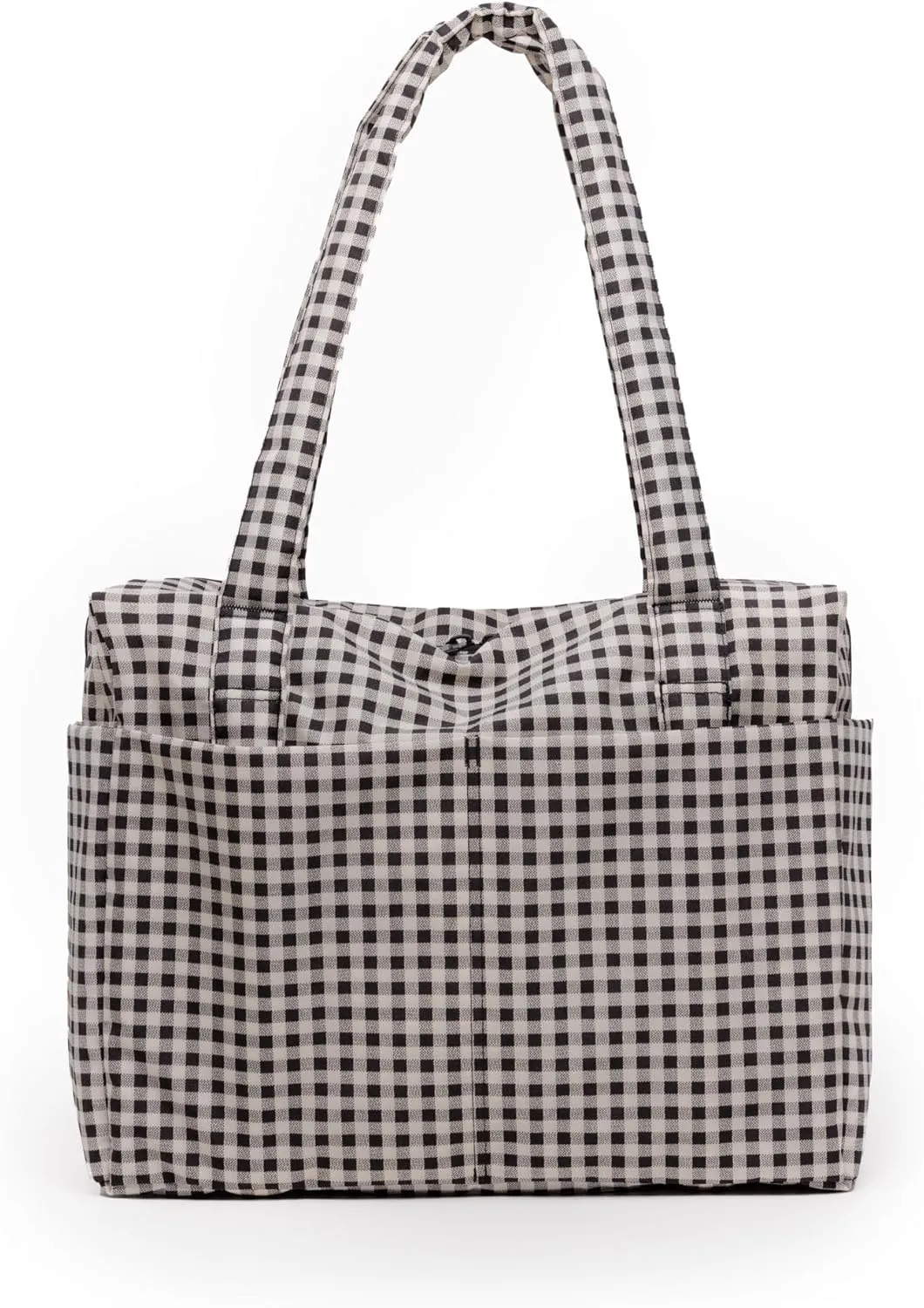 BAGGU Small Cloud Carry-On - Black & White Gingham