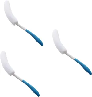 balacoo 3 Pcs Mens Body Scrub Brush Long Handled Massager Back Cleaning Brush for Bathing Deep Skin Cleansing