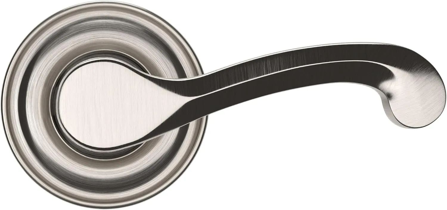 Baldwin 5445V.RDM Single Right Dummy Lever with 5048 Rose and Concealed Screws, Polished Chrome