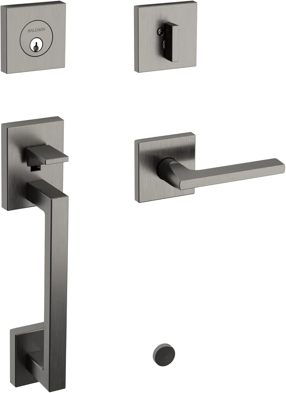 Baldwin 85390.RENT Minneapolis Right Handed Single Cylinder Keyed Entry Sectiona, Polished Chrome