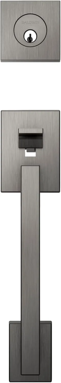 Baldwin 85390.RENT Minneapolis Right Handed Single Cylinder Keyed Entry Sectiona, Polished Chrome