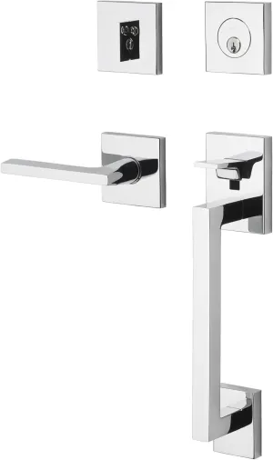 Baldwin 85390.RENT Minneapolis Right Handed Single Cylinder Keyed Entry Sectiona, Polished Chrome