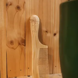 Bamboo Handled Comb