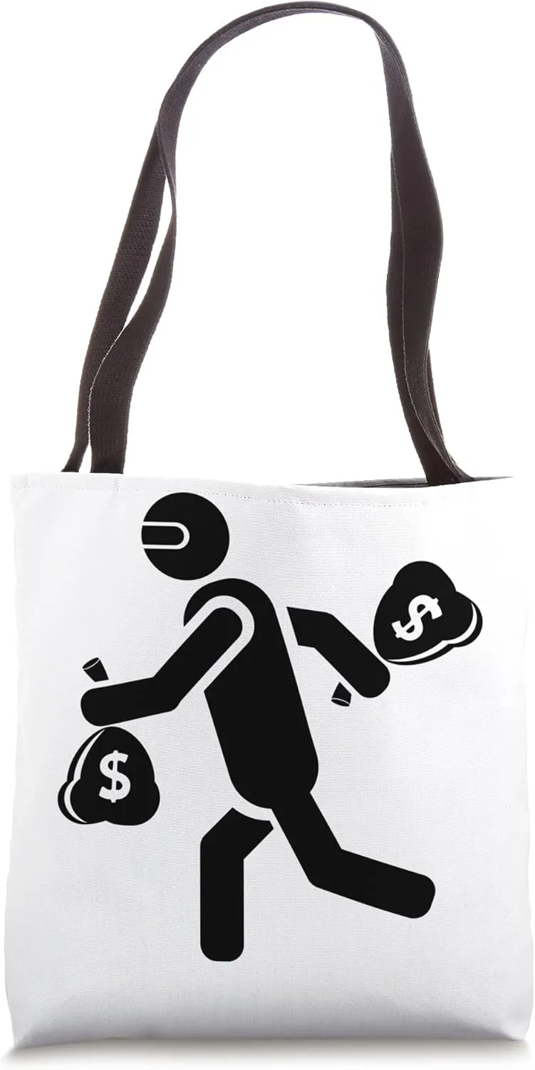 Bank Robber Crook Running Off With that Bag Tote Bag