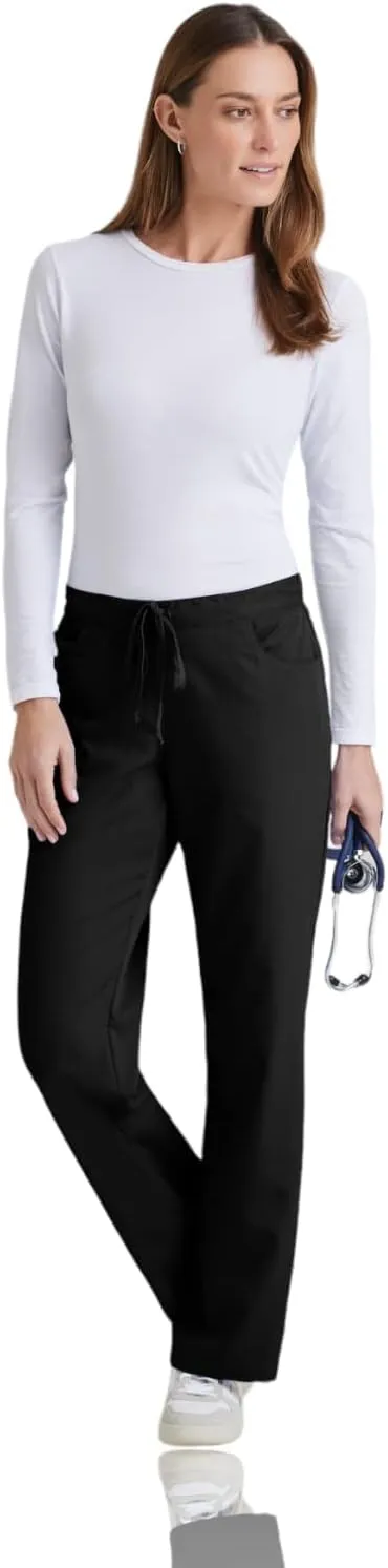 BARCO Grey's Anatomy Scrubs - Riley Scrub Pant for Women, Elastic Back Waist, Mid-Rise Flared Leg Women's Scrub Pant