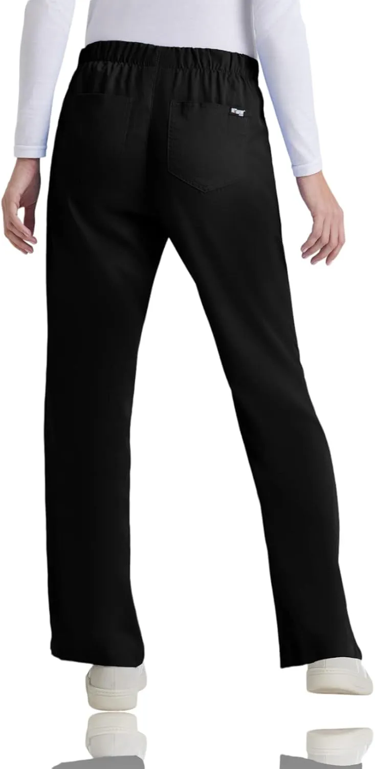 BARCO Grey's Anatomy Scrubs - Riley Scrub Pant for Women, Elastic Back Waist, Mid-Rise Flared Leg Women's Scrub Pant