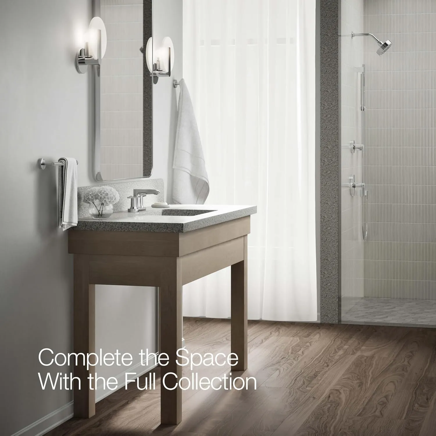 Bathroom Faucet by KOHLER, Bathroom Sink Faucet, Hint Collection,Centerset Faucet, Polished Chrome, K-97094-4-CP