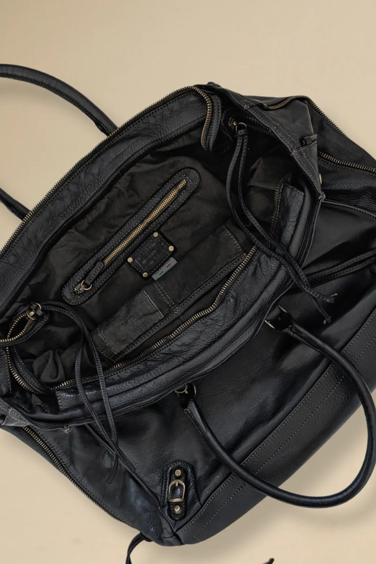 Bayside84 XL Classic Fringe Tote - Black