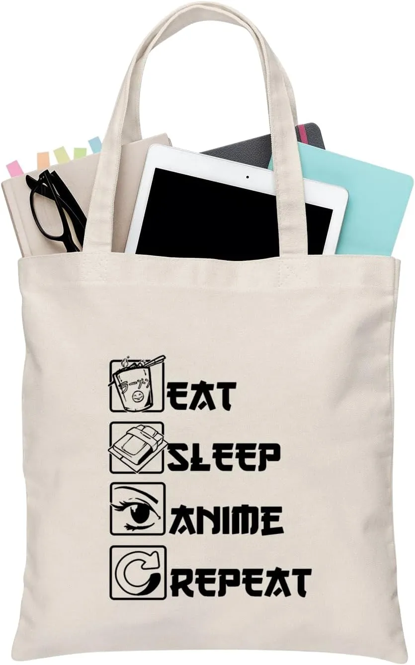 BDPWSS Anime Canvas Tote Bag - Anime Lover Gift - Reusable Handbag