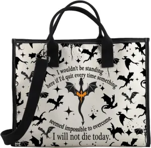 BDPWSS Fourth Book Merchandise Fourth Book Fans Tote Bag Basgiath War Gift I Will Not Die Today Dragon Rider Gift