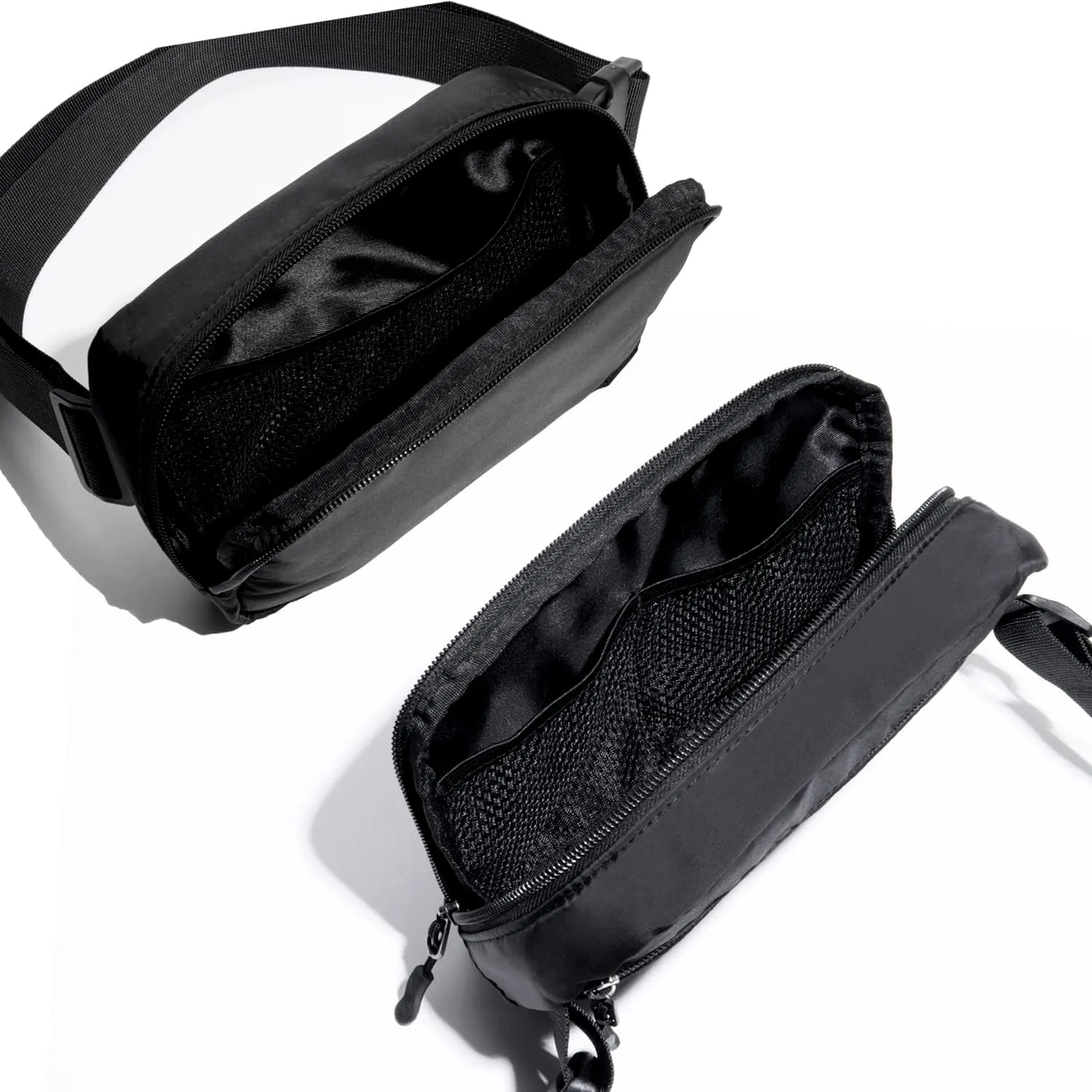 Belt bag Fanny pack crossbody bags for women Everywhere belt bag (BLACK-Q)