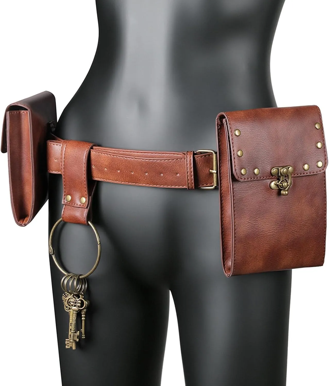 Belt Pouch Purse Renaissance Costume Accessories LARP Cosplay Waist Bag Fanny Pack Hiking Festival Casual Daypack