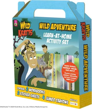Bendon Wild Kratts Learn-at-Home Educational Activity Kit – Over 100 Stickers, Games & Puzzles – Ages 6–8