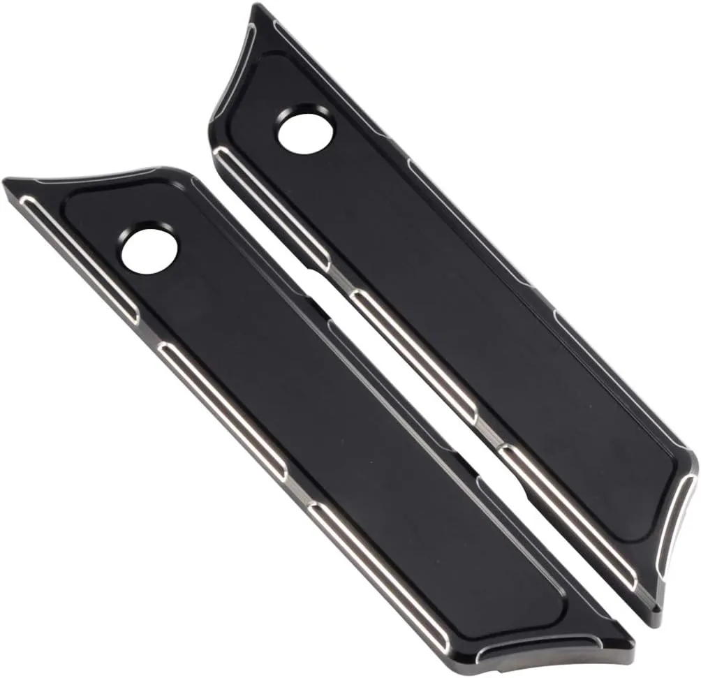 Benlari Black Saddlebag Latch Covers Hard Bag Hinge Covers 2014-2024 Compatible for Harley Davidson Touring Street Glide Road Glide Road King Electra Glide CVO