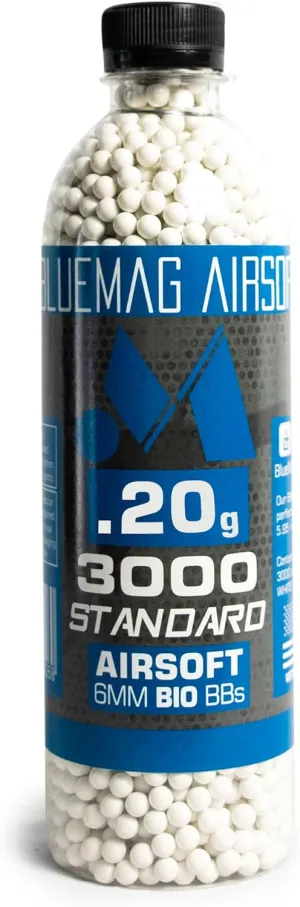 Biodegradable 6mm Airsoft BBS .20g 3000ct - Seamless Finish - Polished to Perfection - for All 6mm Airsoft Guns
