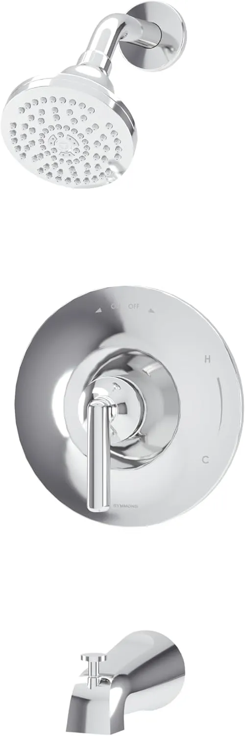 Birch HydroMersion Single Handle Tub and Shower Faucet Trim Kit in Polished Chrome - 1.5 GPM (Valve Not Included) - 599215TRM