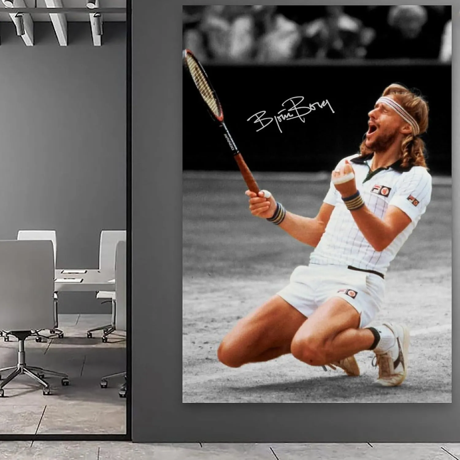 Björn Borg Poster Canvas Wall Art Decorative Bedroom Modern Home Print Picture Artworkss 12x18inch(30x45cm)