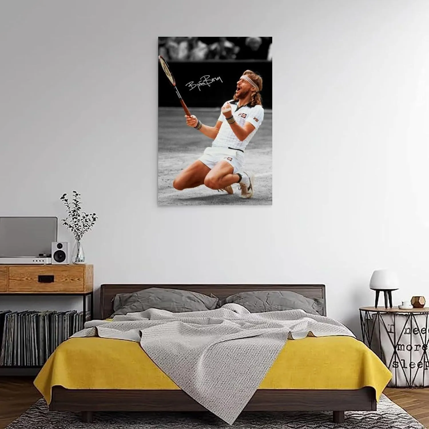 Björn Borg Poster Canvas Wall Art Decorative Bedroom Modern Home Print Picture Artworkss 12x18inch(30x45cm)