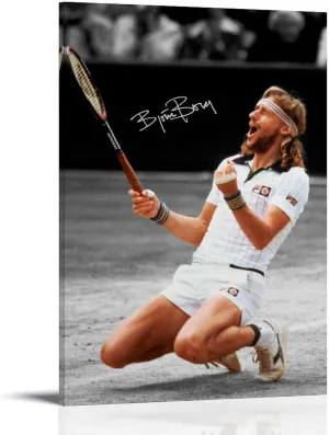 Björn Borg Poster Canvas Wall Art Decorative Bedroom Modern Home Print Picture Artworkss 12x18inch(30x45cm)