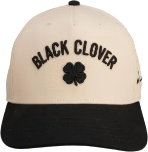 Black Clover Standard Timeless 1 Adjustable Hat, Crème/Black Hat/3D Embroidery